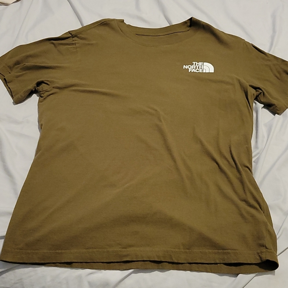 The North Face Olive Green Short Sleeve Logo Tee